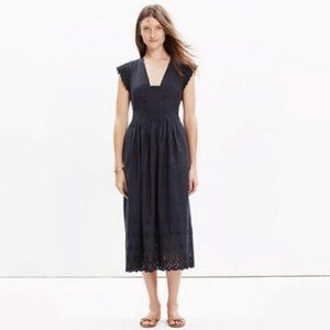 Madewell Eyelet Night Breeze Midi Dress